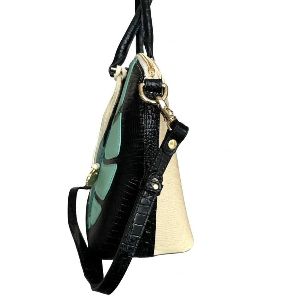 🆕 Brahmin Duxbury Satchel Turquoise Belem Shoulder Bag